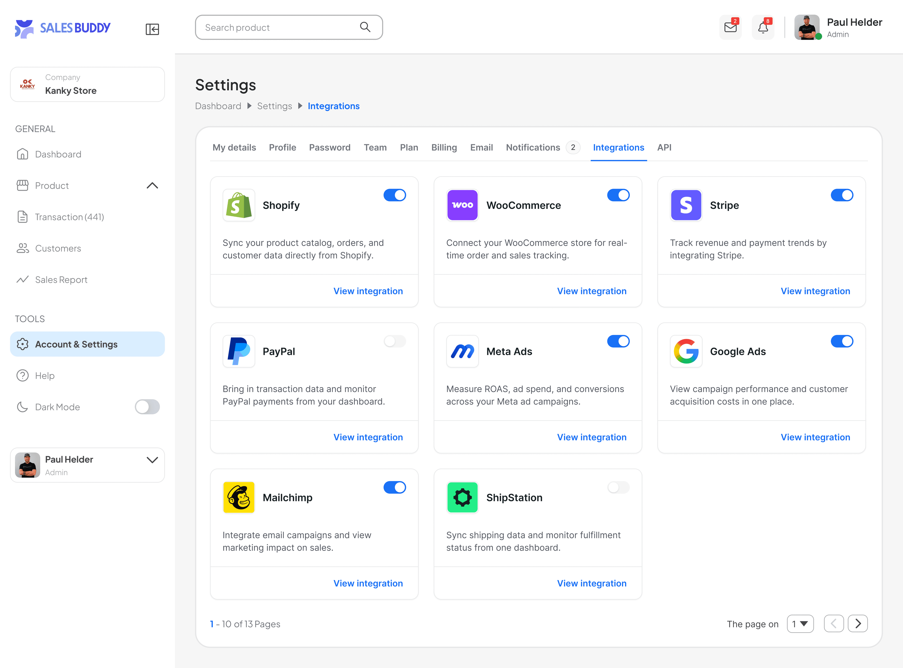 Integrations