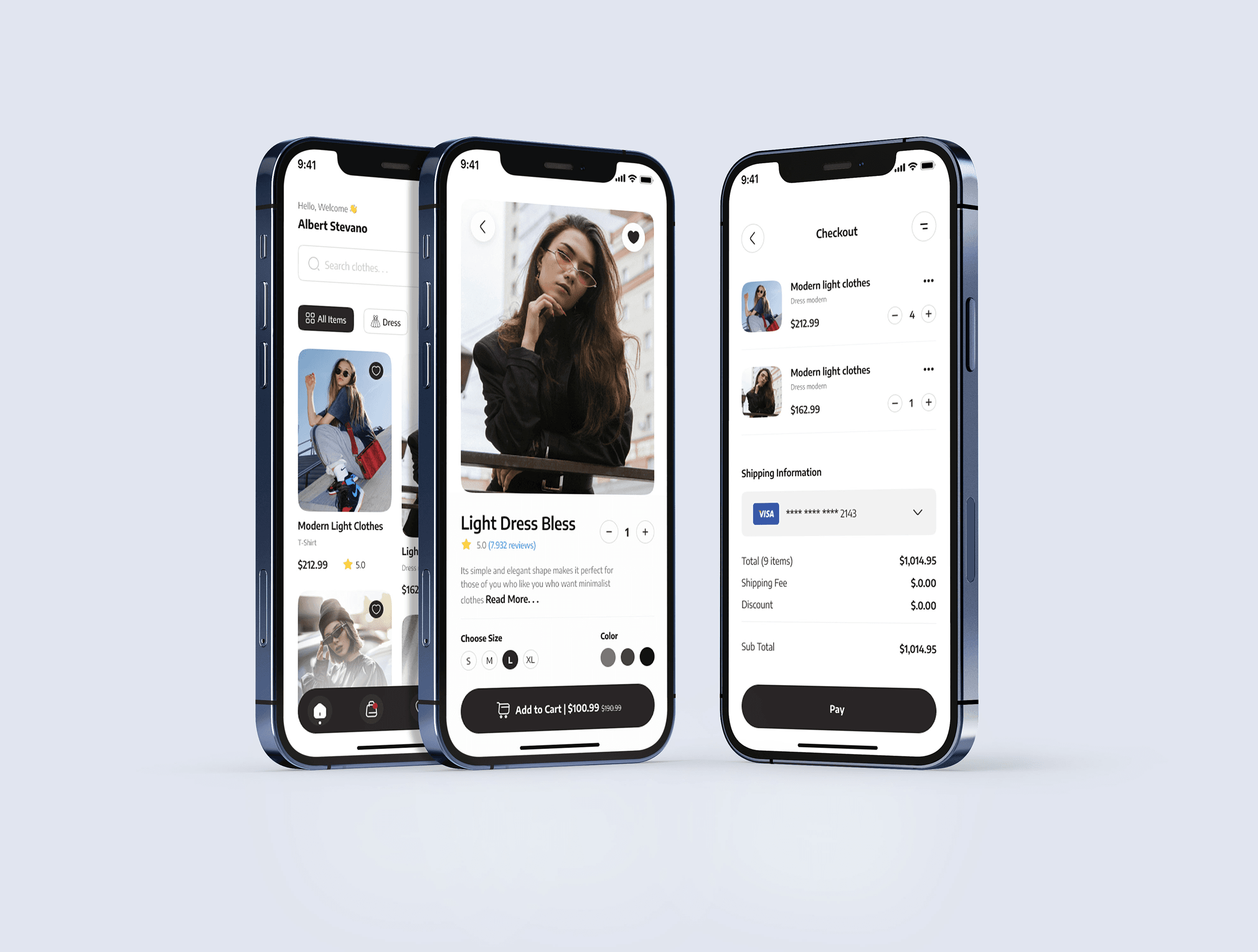 Fashion Webshop - Device mockup