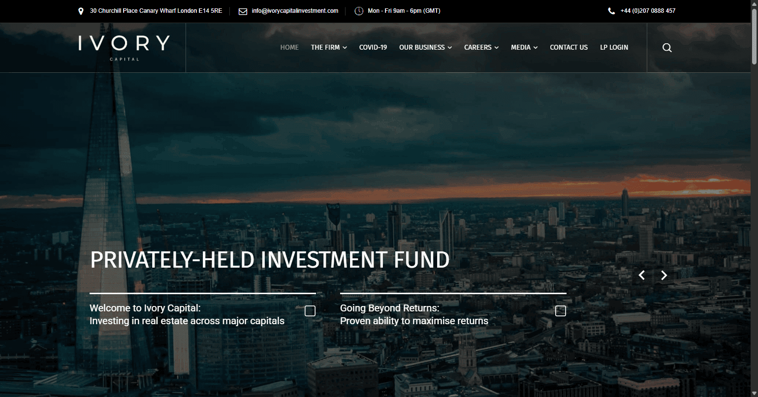 Voorbeeld van een website gemaakt door DSTRCT Solutions 5